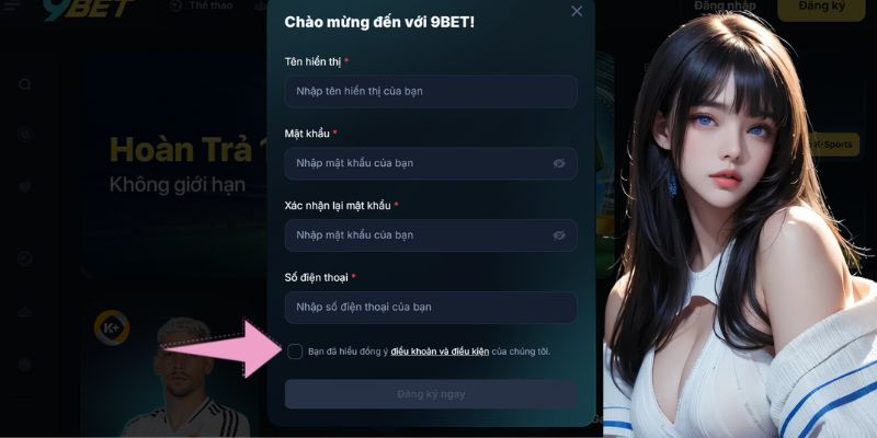 Quy trình đăng ký 9BET đơn giản và nhanh chóng với 3 bước 